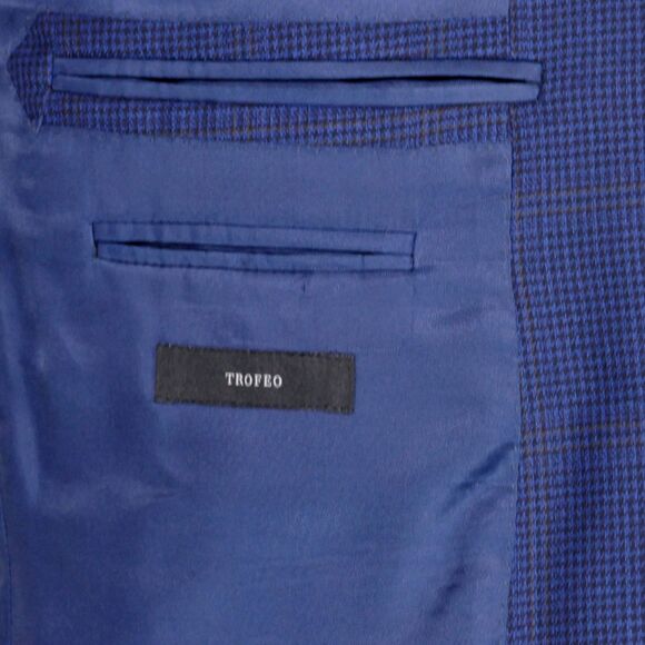 Ermenegildo Zegna Sport Coat Blazer Men 38S Blue Plaid Trofeo Wool 3-Button - Picture 8 of 12